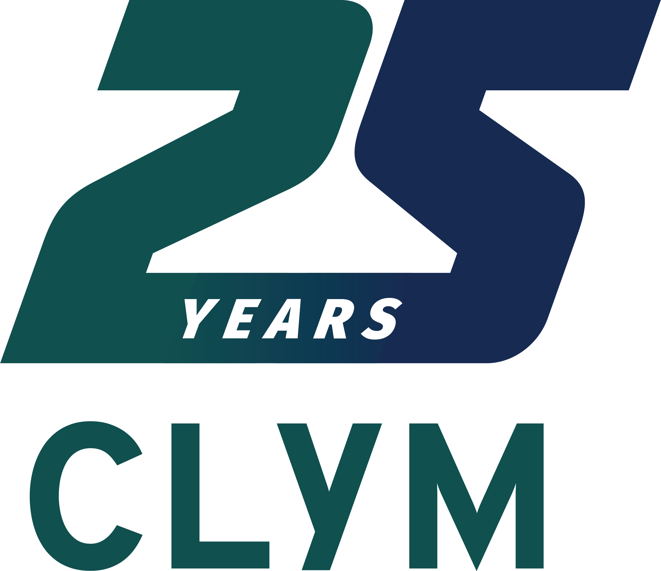 CLYM 25th anniversary logo